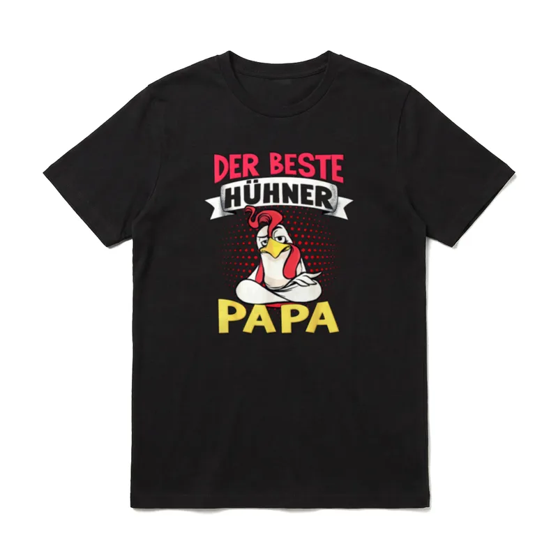 Huhn Spruch Vatertag Bauer T-Shirt – Klassisches T-Shirt in Schwarz