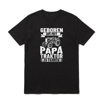 Landmaschinen Mechaniker Papa Traktor T-Shirt – Klassisches T-Shirt in Schwarz