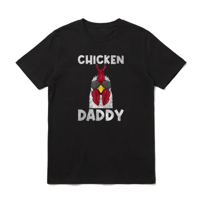 Chicken Daddy Farmer Landwirt T-Shirt – Klassisches T-Shirt in Schwarz