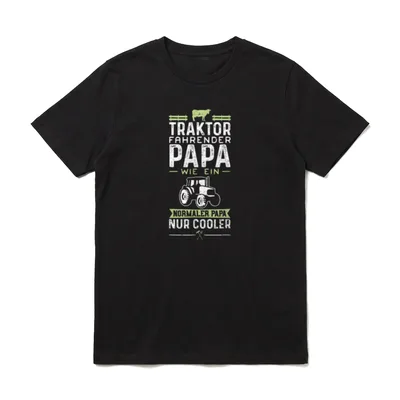Traktor Fahrender Papa Wie Traktor & Landwirt T-Shirt – Klassisches T-Shirt in Schwarz