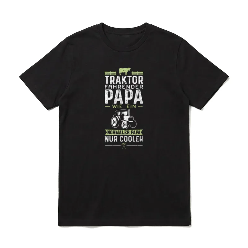Traktor Fahrender Papa Wie Traktor & Landwirt T-Shirt – Klassisches T-Shirt in Schwarz