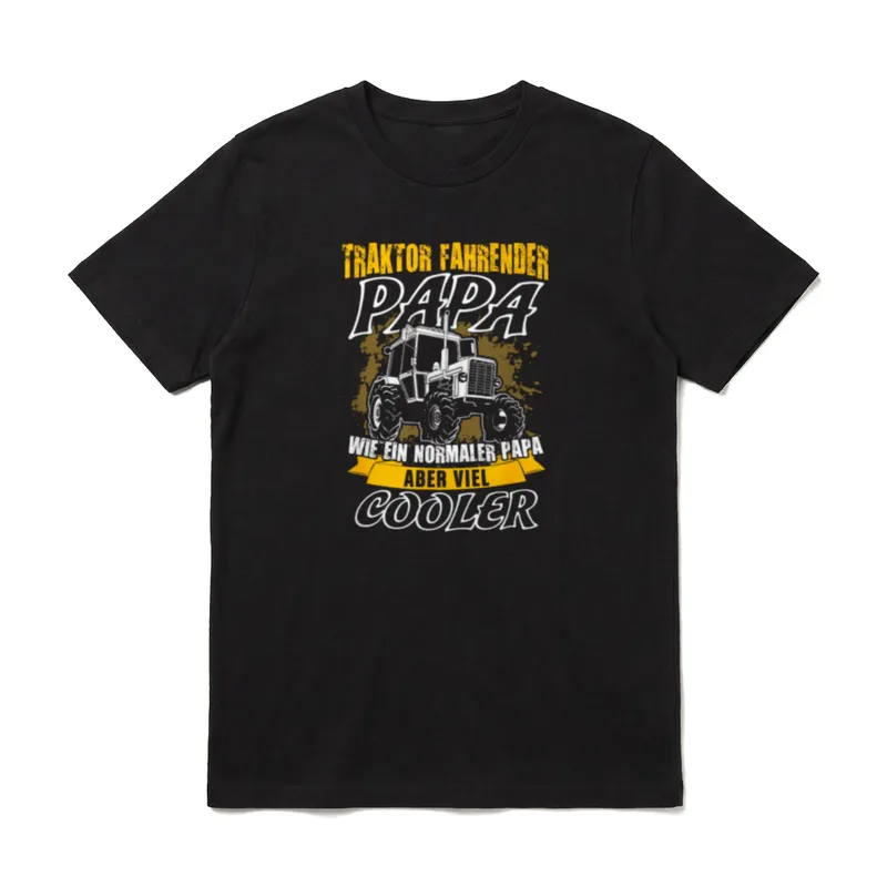 Traktor fahrender Papa Cooler Traktor & Landwirt T-Shirt – Klassisches T-Shirt in Schwarz