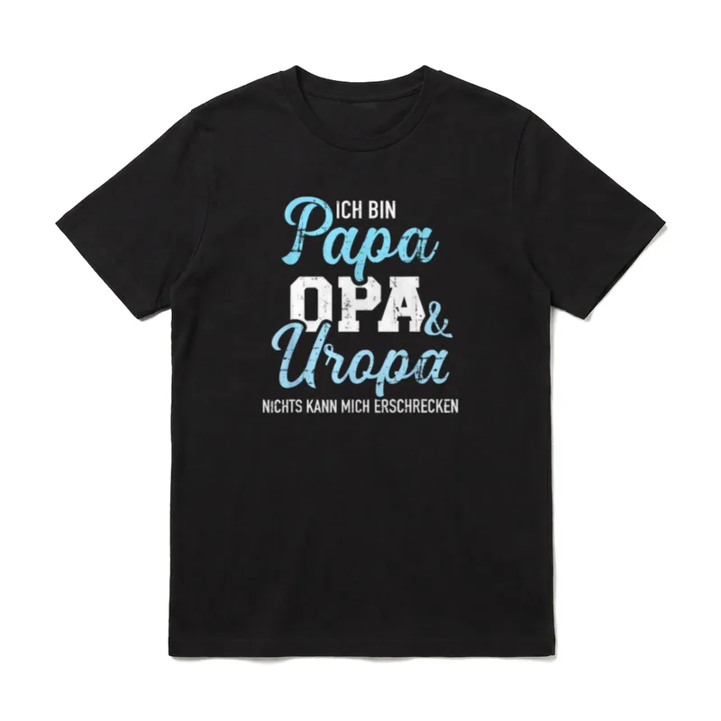 Ich bin Papa Opa T-Shirt – Klassisches T-Shirt in Schwarz