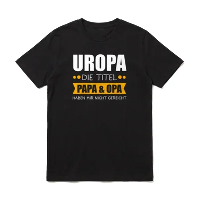 Uropa 2020 Werdender Uropa T-Shirt – Klassisches T-Shirt in Schwarz