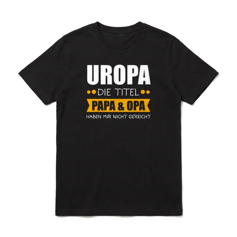 Uropa 2020 Werdender Uropa T-Shirt – Klassisches T-Shirt in Schwarz