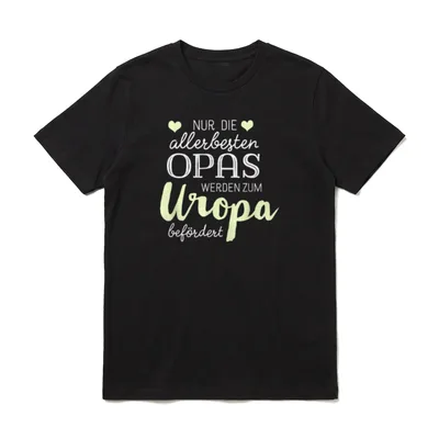 Nur die allerbesten Opas T-Shirt – Klassisches T-Shirt in Schwarz