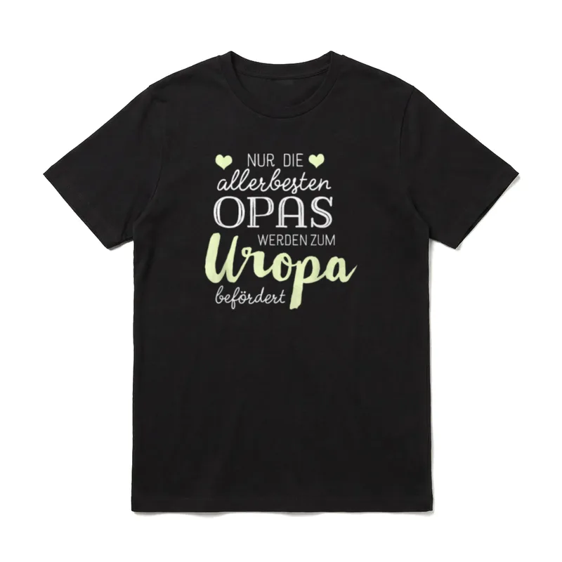 Nur die allerbesten Opas T-Shirt – Klassisches T-Shirt in Schwarz