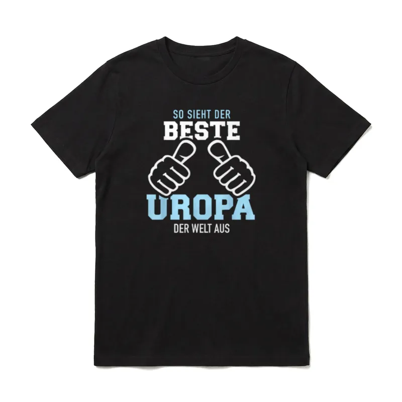So sieht der beste Uropa T-Shirt – Klassisches T-Shirt in Schwarz