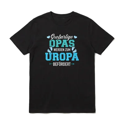 Großartige Opas werden T-Shirt – Klassisches T-Shirt in Schwarz