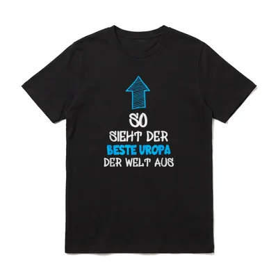 Bester Uropa der Welt T-Shirt – Klassisches T-Shirt in Schwarz