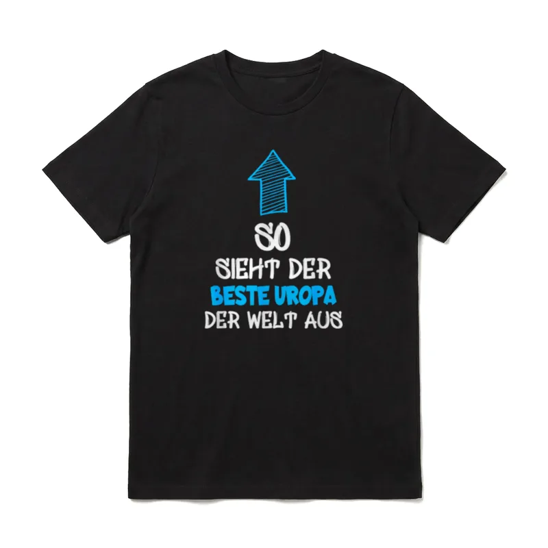 Bester Uropa der Welt T-Shirt – Klassisches T-Shirt in Schwarz