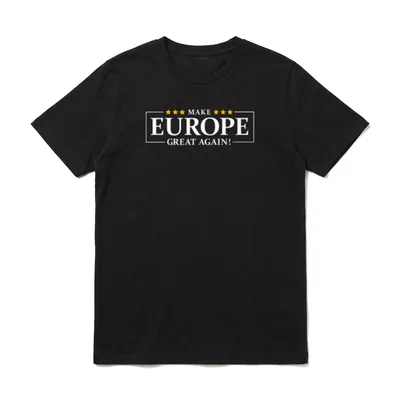 Lustiges Europa T-Shirt – Klassisches T-Shirt in Schwarz