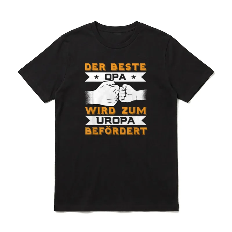 Der Beste Opa Wird Uropa T-Shirt – Klassisches T-Shirt in Schwarz