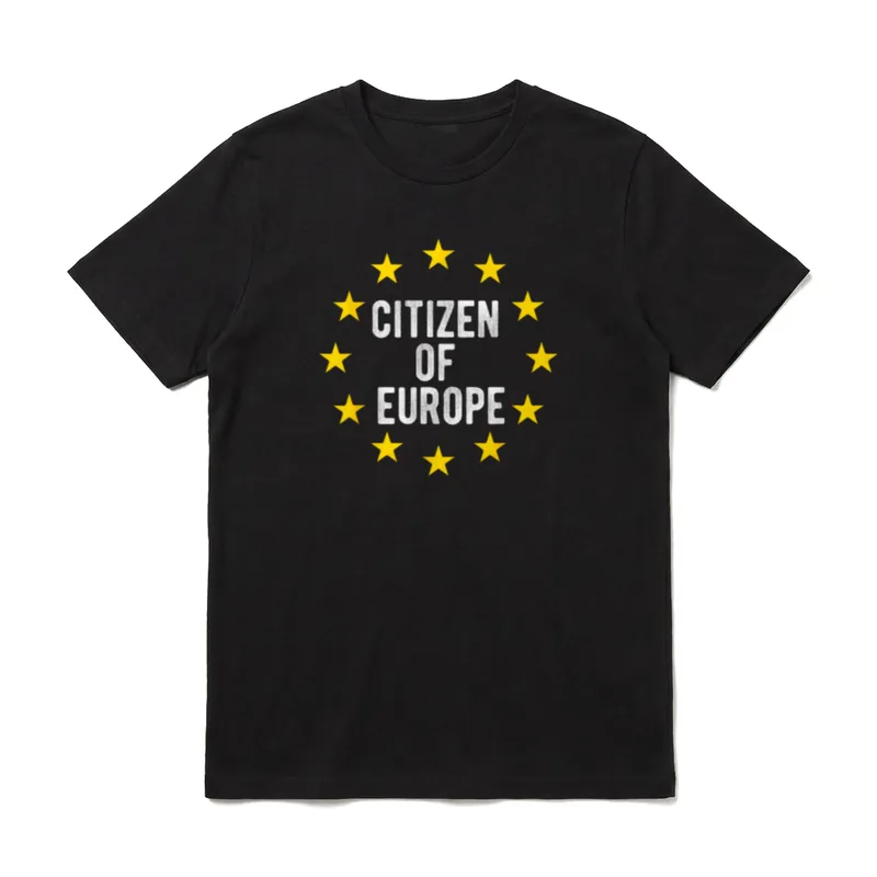 EU-Flagge Ich liebe Europa T-Shirt – Klassisches T-Shirt in Schwarz