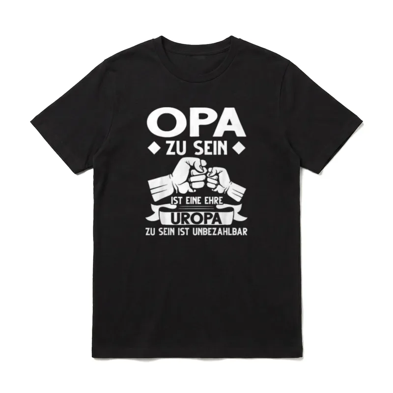 Opa Uropa Großvater T-Shirt – Klassisches T-Shirt in Schwarz