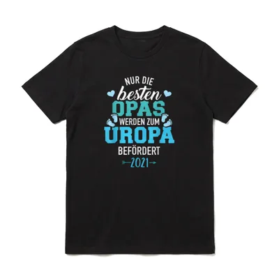 Nur die besten Opas T-Shirt – Klassisches T-Shirt in Schwarz