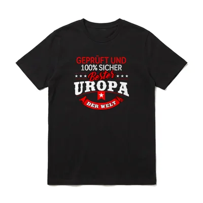 Bester Uropa der Welt Urgroßvater T-Shirt – Klassisches T-Shirt in Schwarz