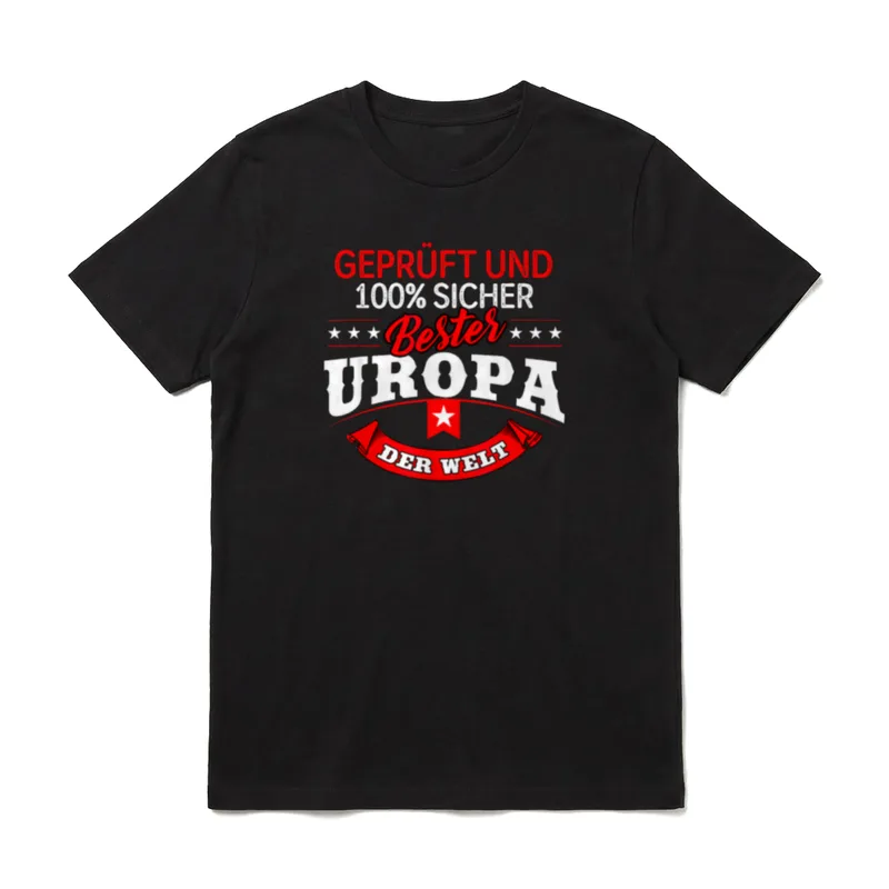 Bester Uropa der Welt Urgroßvater T-Shirt – Klassisches T-Shirt in Schwarz