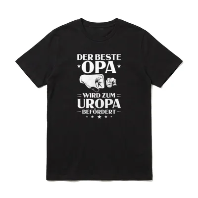 Urgroßvater Uropi Urgroßpapa Urgroßelltern T-Shirt – Klassisches T-Shirt in Schwarz