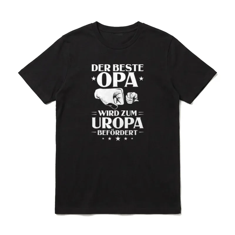 Urgroßvater Uropi Urgroßpapa Urgroßelltern T-Shirt – Klassisches T-Shirt in Schwarz