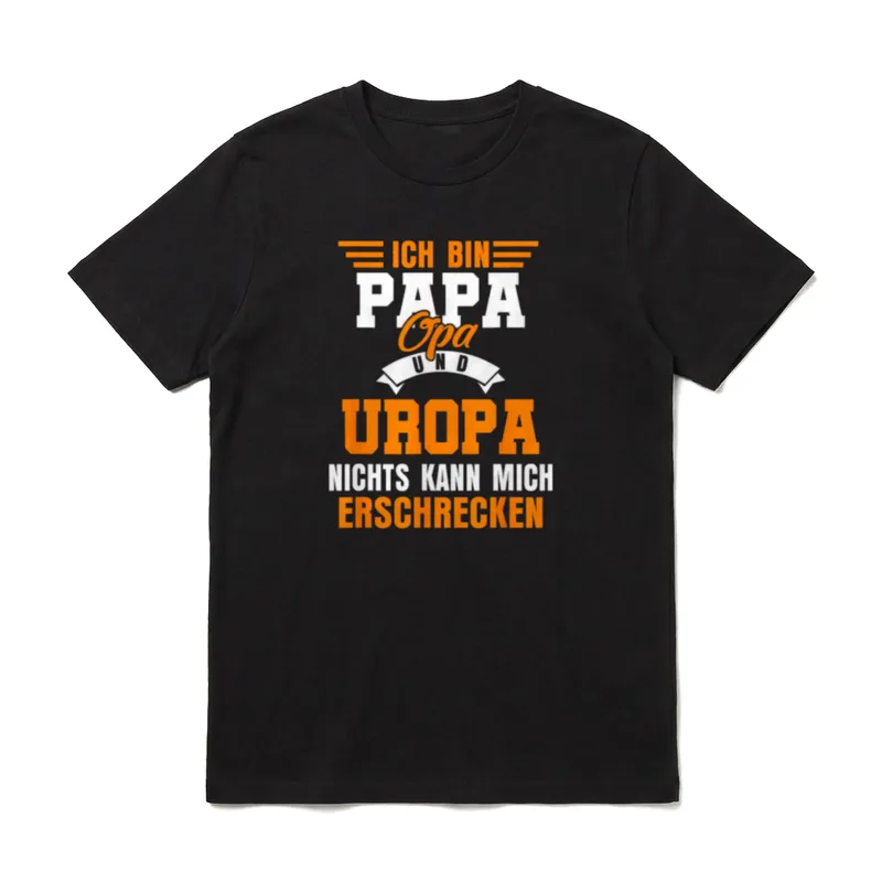 Ich bin Papa Opa Uropa T-Shirt – Klassisches T-Shirt in Schwarz