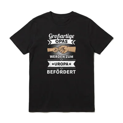 Lustig Großartige Opas werden T-Shirt – Klassisches T-Shirt in Schwarz