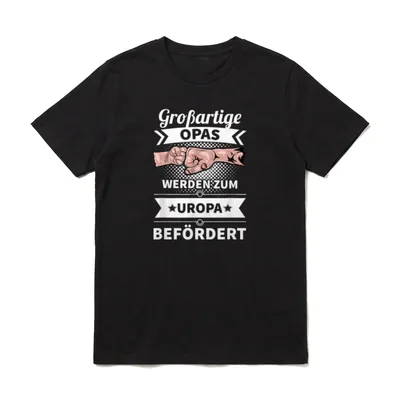 Großartige Opas werden zum Uropa T-Shirt – Klassisches T-Shirt in Schwarz