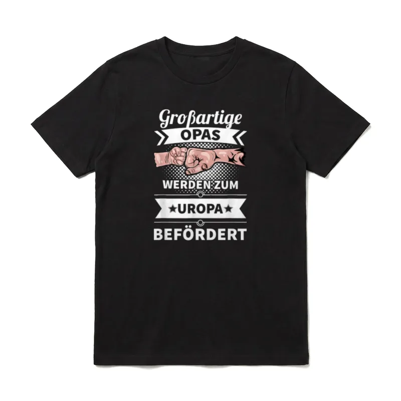 Großartige Opas werden zum Uropa T-Shirt – Klassisches T-Shirt in Schwarz