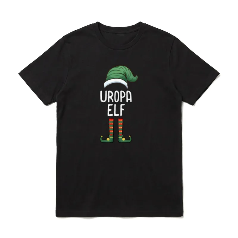 Uropa Elf Weihnachten Partnerlook T-Shirt – Klassisches T-Shirt in Schwarz