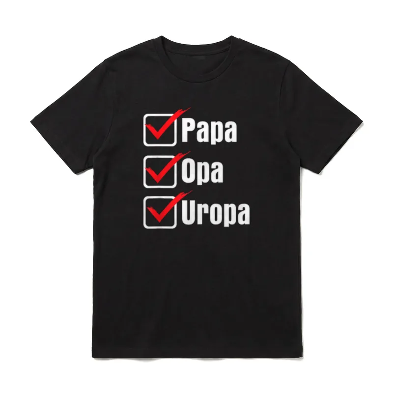Papa Opa Uropa Familie T-Shirt – Klassisches T-Shirt in Schwarz