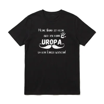Uropa um den Finger T-Shirt – Klassisches T-Shirt in Schwarz