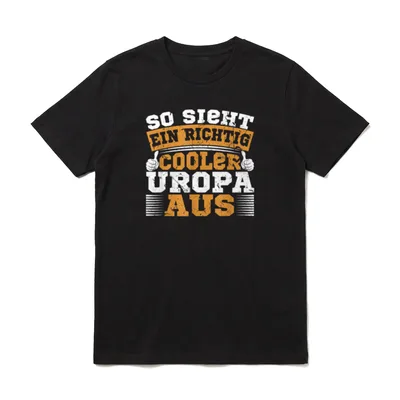 So sieht ein richtig T-Shirt – Klassisches T-Shirt in Schwarz