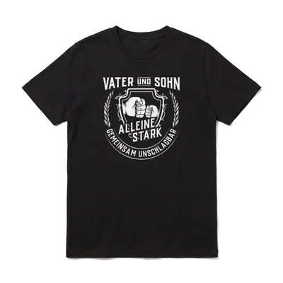 Vatertag Kind Vater Sohn T-Shirt – Klassisches T-Shirt in Schwarz