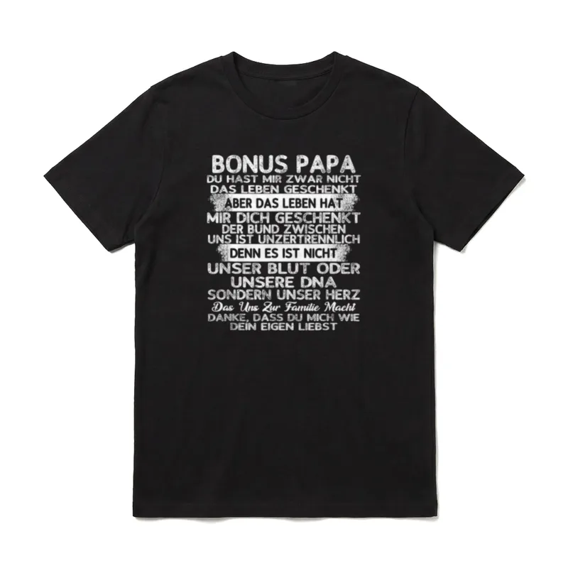 Sohn Bonusvater Himmelfahrt Bonuspapa T-Shirt – Klassisches T-Shirt in Schwarz