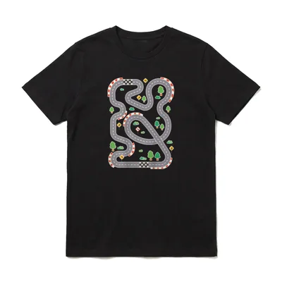 Coole Spielmatte Autorennbahn T-Shirt – Klassisches T-Shirt in Schwarz