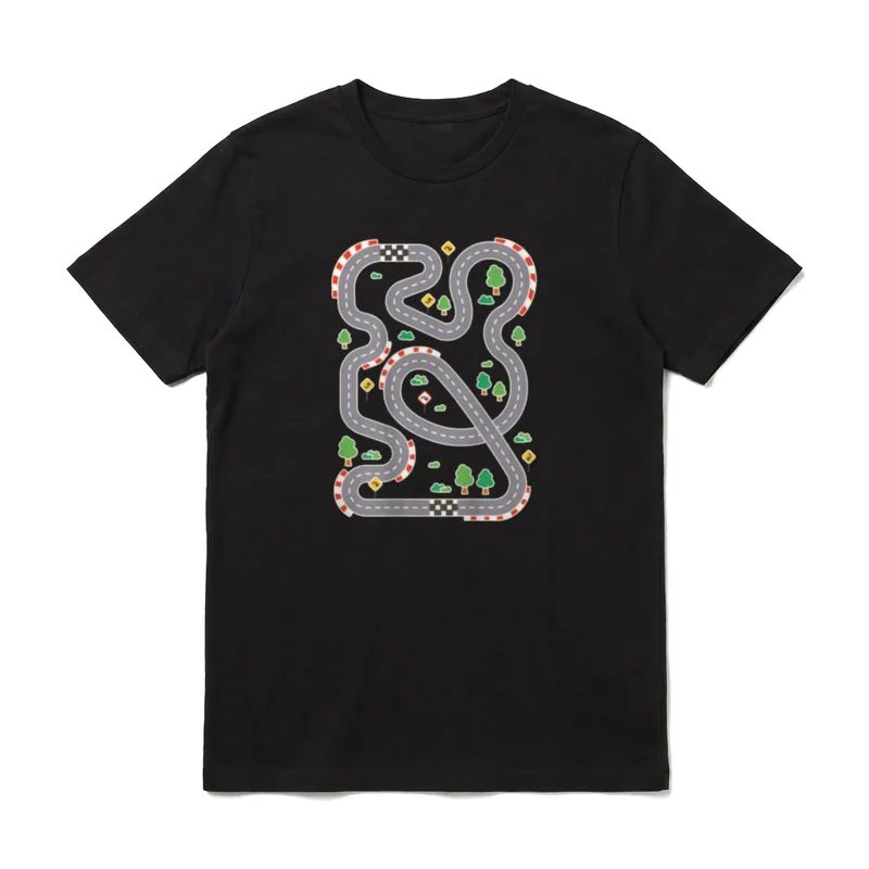 Coole Spielmatte Autorennbahn T-Shirt – Klassisches T-Shirt in Schwarz