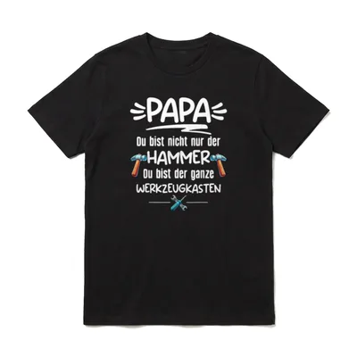 Papa Vatertagsgeschenk Papa T-Shirt – Klassisches T-Shirt in Schwarz