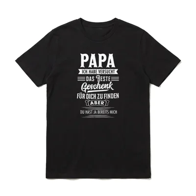 Vater Papa Eltern Vatertag T-Shirt – Klassisches T-Shirt in Schwarz