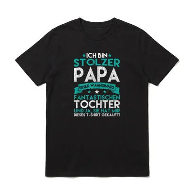 Papatagsgeschenk Herrentagsgeschenk Vatertagsshirt T-Shirt – Klassisches T-Shirt in Schwarz