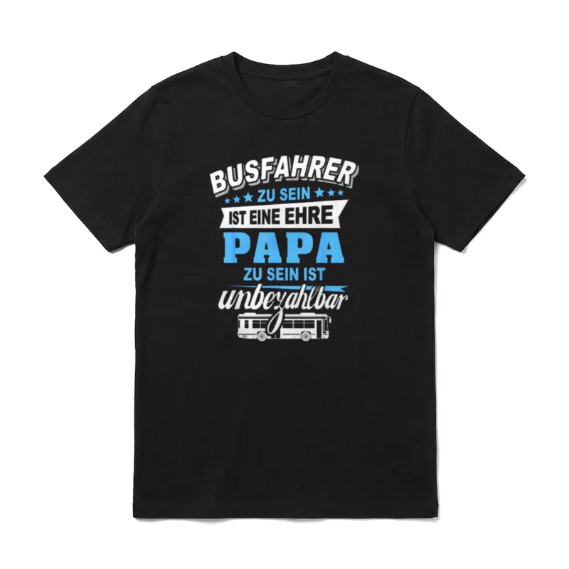 Bus Fahren Geschenke Vatertag T-Shirt – Klassisches T-Shirt in Schwarz