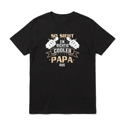So sieht ein richtig T-Shirt – Klassisches T-Shirt in Schwarz