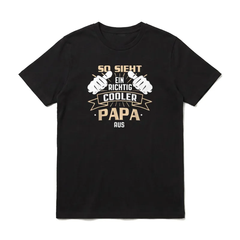 So sieht ein richtig T-Shirt – Klassisches T-Shirt in Schwarz