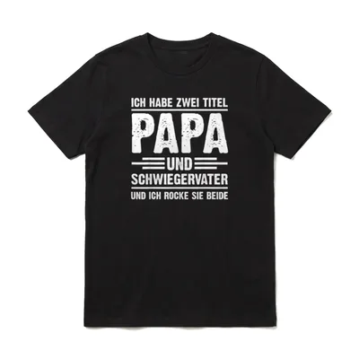 Schwiegervater Vatertag Schwiegereltern T-Shirt – Klassisches T-Shirt in Schwarz