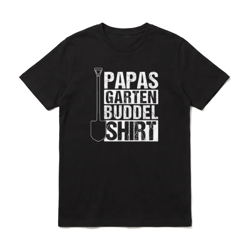 PAPAS GARTEN BUDDELSHIRT Gärtner T-Shirt – Klassisches T-Shirt in Schwarz