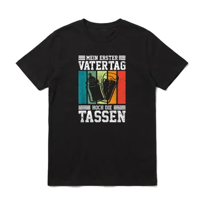 Mein erster Vatertag 1. T-Shirt – Klassisches T-Shirt in Schwarz