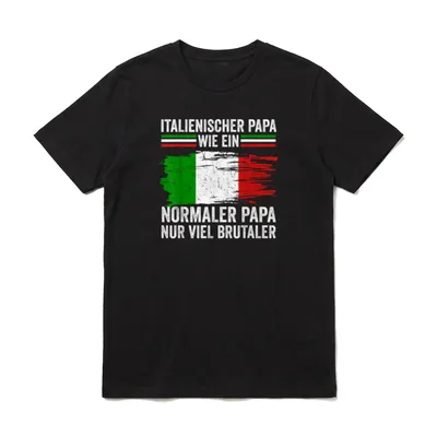 Italiener Papa Italien Vater T-Shirt – Klassisches T-Shirt in Schwarz