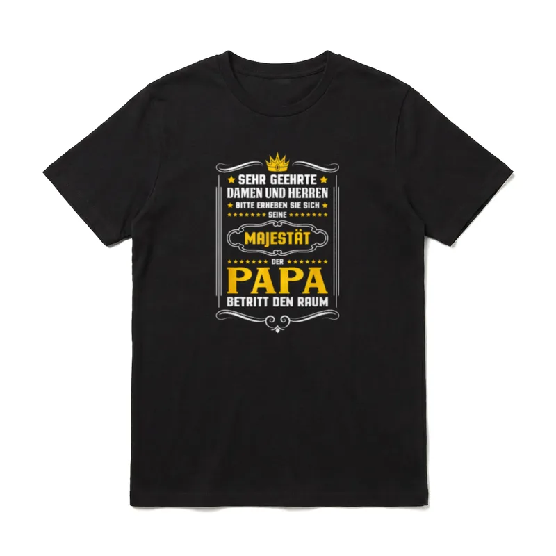 Papa Vater Witz Vatertag T-Shirt – Klassisches T-Shirt in Schwarz