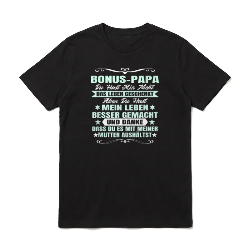 Sohn Bonusvater Himmelfahrt Bonuspapa T-Shirt – Klassisches T-Shirt in Schwarz