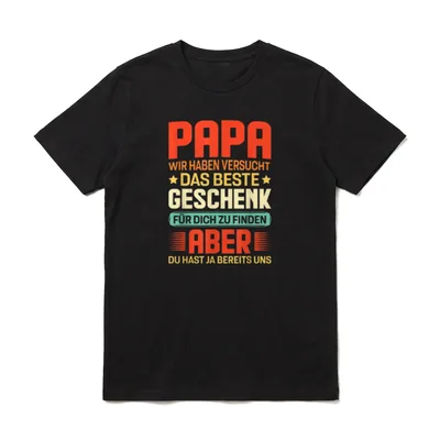 Vater Papa Vatertag Herrentag T-Shirt – Klassisches T-Shirt in Schwarz