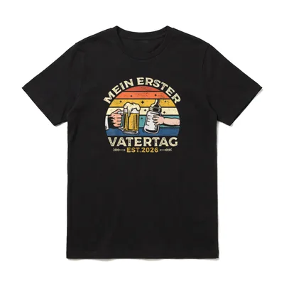 Mein Erster Vatertag Lustiges Vatertagsgeschenk T-Shirt – Klassisches T-Shirt in Schwarz
